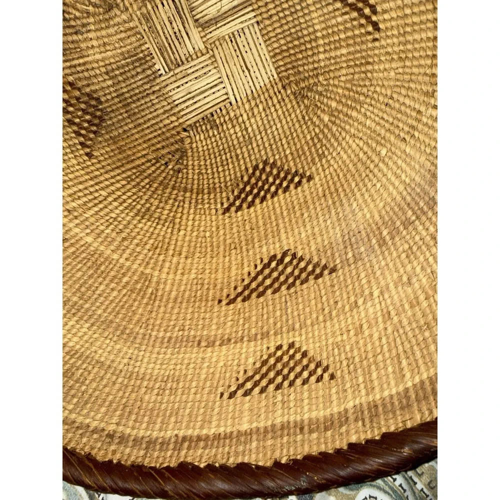 Vintage Tonga Basket‎ Binga Zimbabwe African Wall Art Winnowing Grandmother Tray